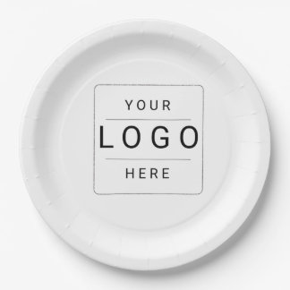 Assiettes En Carton Logo personnalisé