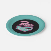 Assiettes En Carton Logo rose du magasin Chock'Lit de Pop (Angle)