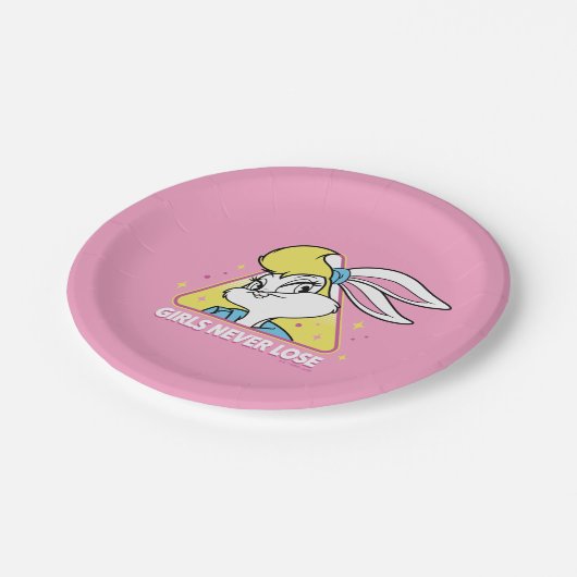 Assiettes En Carton Lola Bunny Girls ne perdent jamais (Angle)