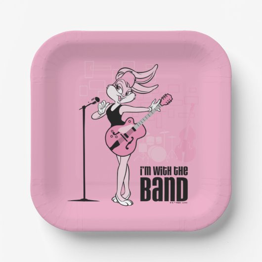 Assiettes En Carton Lola Bunny Je suis avec le groupe (Recto)