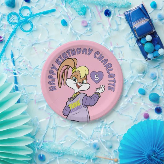 Assiettes En Carton Lola TUNE SQUAD™ Varsity Heart (Fête)