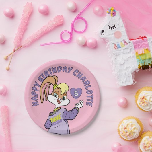 Assiettes En Carton Lola TUNE SQUAD™ Varsity Heart (Fête)