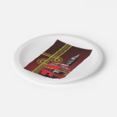 Assiettes En Carton London Double Decker Bus Paper Plates (Angle)