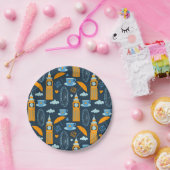 Assiettes En Carton Londres (Fête)