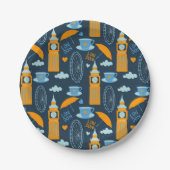 Assiettes En Carton Londres (Devant)