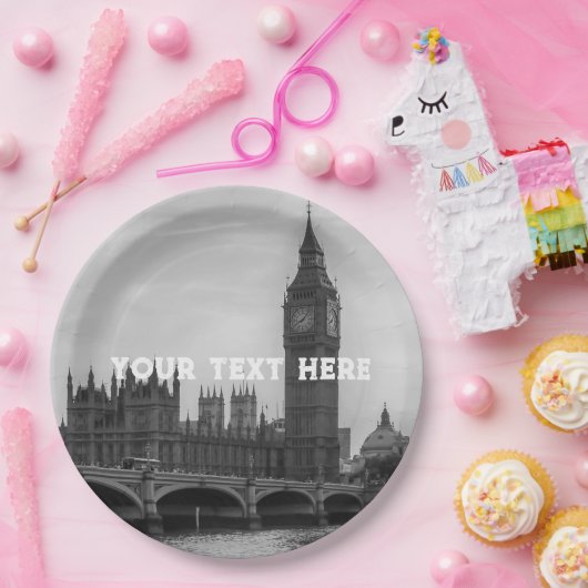 Assiettes En Carton Londres Angleterre Royaume-Uni Parlement Royaume-U (Fête)