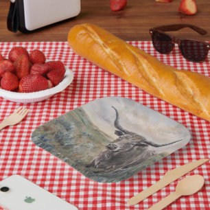 Assiettes En Carton "Longhorn"