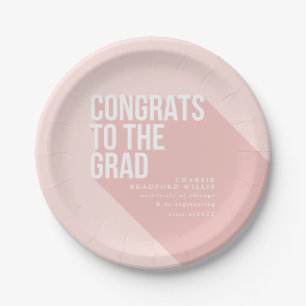 ASSIETTES EN CARTON LONGUE OMBRE FÉLICITES À LA GRADE