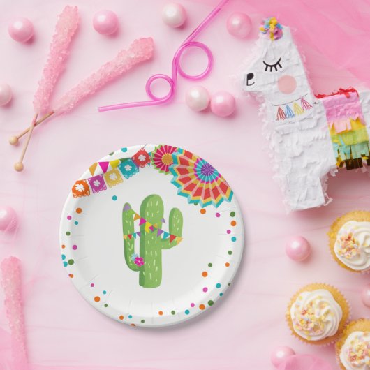 Assiettes En Carton L'ONU mexicaine de Succulent de cactus de plaques (Fête)