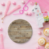 Assiettes En Carton Look bois (Fête)