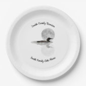 Assiettes En Carton Loon Under Full Moon Paper Plate (Devant)