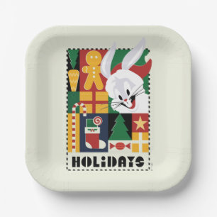 Assiettes En Carton LOONEY TUNES™ BUGS BUNNY™ Holidays Badge