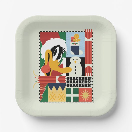 Assiettes En Carton LOONEY TUNES™ DAFFY DUCK™ Vacances (Recto)
