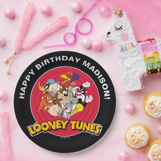 Assiettes En Carton LOONEY TUNES™ - Groupe de caractères | Anniversair (Fête)