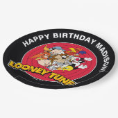 Assiettes En Carton LOONEY TUNES™ - Groupe de caractères | Anniversair (Angle)
