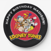 Assiettes En Carton LOONEY TUNES™ - Groupe de caractères | Anniversair (Devant)
