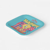 Assiettes En Carton LOONEY TUNES™ | TWEETY™ Joyeuses fêtes (Angulaire)