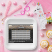 Assiettes En Carton L'or de Mar (Fête)