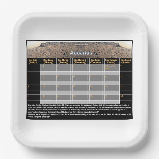 Assiettes En Carton L'or de Mar (Recto)