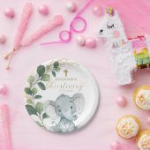 Assiettes En Carton L'or mignon de verdure d'éléphant part du baptême (Fête)