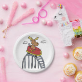 Assiettes En Carton L'orignal sur le Dessous de verre des Roller| choi (Fête)