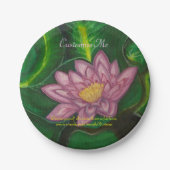 Assiettes En Carton Lotus Blossom (Lily Pad) (Devant)