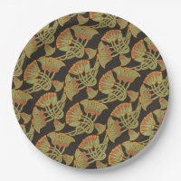 Lotus et Papyrus égyptiens, Plaque de papier noir