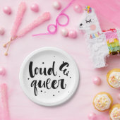 Assiettes En Carton Loud et Queer (Fête)