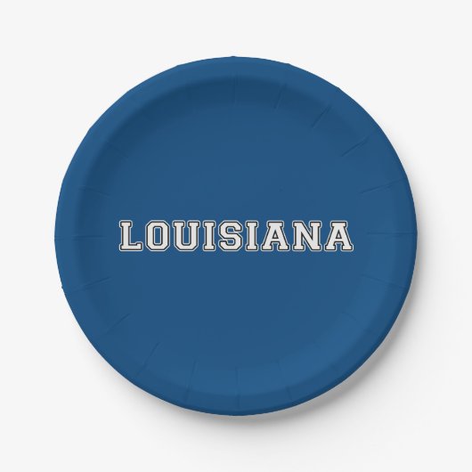 Assiettes En Carton Louisiane (Devant)
