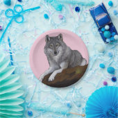 Assiettes En Carton Loup (Fête)