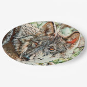 Assiettes En Carton loup cinglé (Angle)
