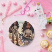 Assiettes En Carton Loup d'aventure et de style (Fête)