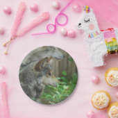 Assiettes En Carton Loup de bois de construction (Fête)