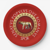 Assiettes En Carton Loup de capitoline (Devant)