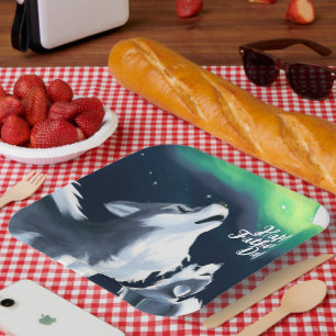 Assiettes En Carton Loup mou et canard à la Fête des pères de la Plein