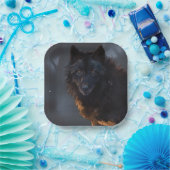 Assiettes En Carton Loup noir (Fête)