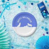 Assiettes En Carton Loups en neige, Happy Halloween (Fête)