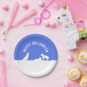 Assiettes En Carton Loups en neige, Happy Halloween (Fête)