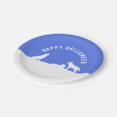Assiettes En Carton Loups en neige, Happy Halloween (Angle)