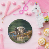 Assiettes En Carton Loutre de mer de ondulation (Fête)