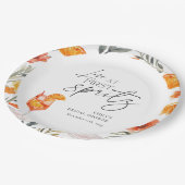 Assiettes En Carton Love at First Spritz Fête de Fiançailles (Angle)