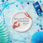 Assiettes En Carton Love Bayou Crawfish (Fête)