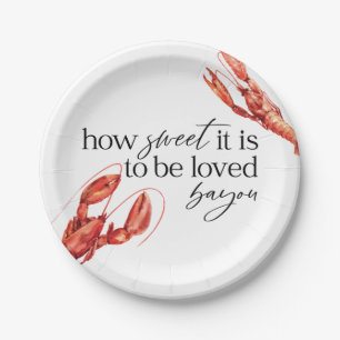 Assiettes En Carton Love Bayou Crawfish