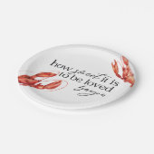 Assiettes En Carton Love Bayou Crawfish (Angle)