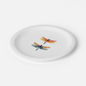 Assiettes En Carton Love Dragonflies child small simple Minimalist Dra (Angle)