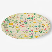 Assiettes En Carton Love Garden Spring Fleurs & Coeurs Anniversaire Fê (Angle)