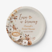 Assiettes En Carton Love is Brewing Coffee Bridal Shower (Devant)