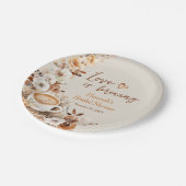 Assiettes En Carton Love is Brewing Coffee Fête de Mariage (Angle)