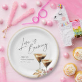 Assiettes En Carton Love is Brewing Élégant Shower de Mariage (Fête)