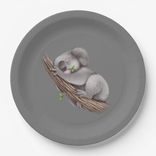 Assiettes En Carton Love Koala Bears (Devant)